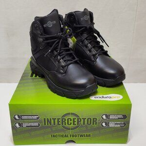 Interceptor Litefast Tactical Boots Womens Size 7 Zippered 6" Shaft Soft Toe NIB